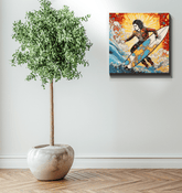 Surf Symphony Canvas Art - Beyond T-shirts